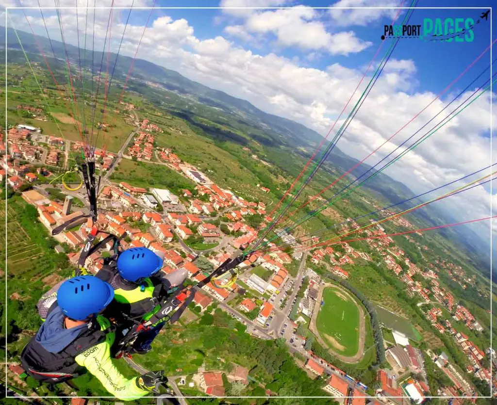 Paragliding over Mount Bargiglio Adventurous Things to Do in Florence Italy